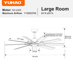 Metallic Black Ceiling Fan