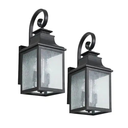 Large Outdoor Glass Wall Light Supports Many Types Of Bulbs -2 Packs Unavailable Platforms- Temu
