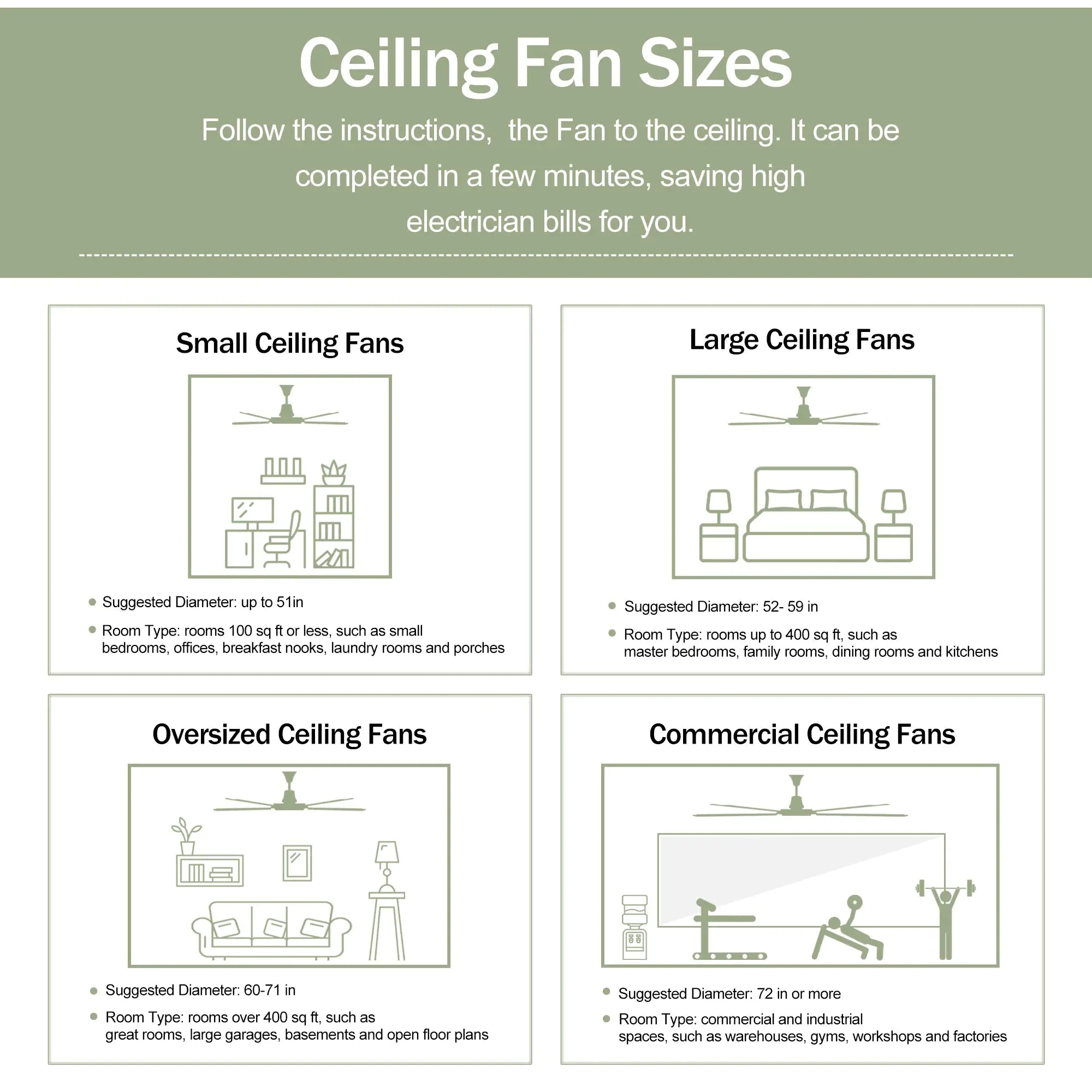 Metal Ceiling Fan