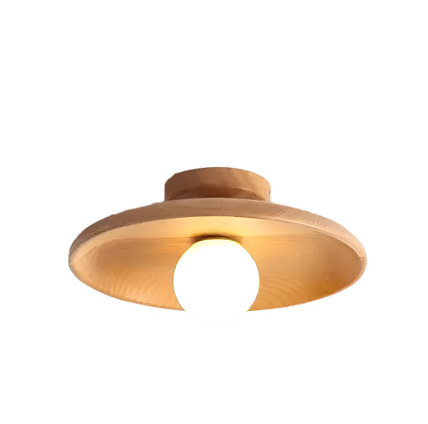 Wooden Round Ceiling Lamp